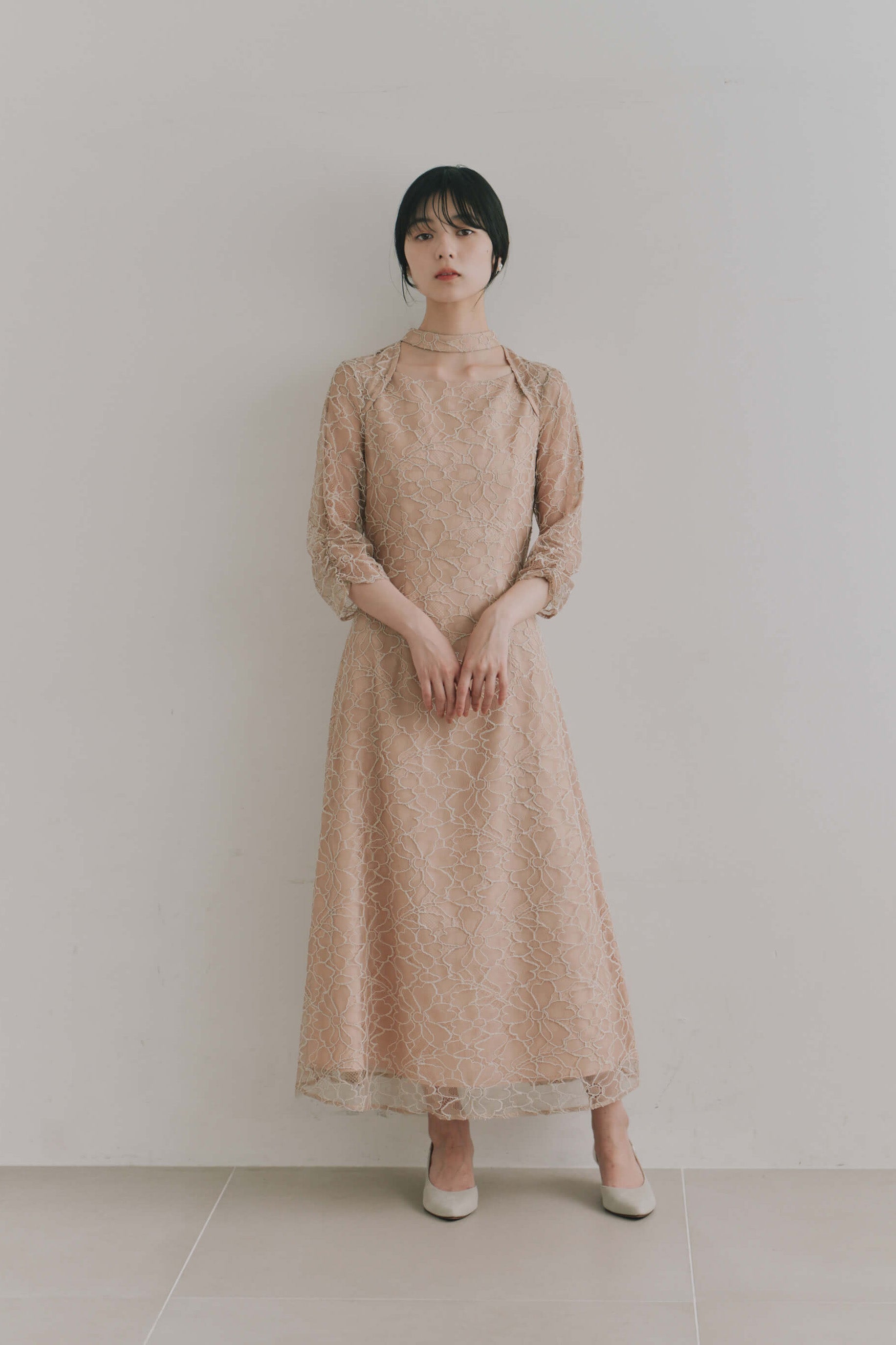 kaene コードレースチョーカーネックドレス / 101206 結婚式パーティー