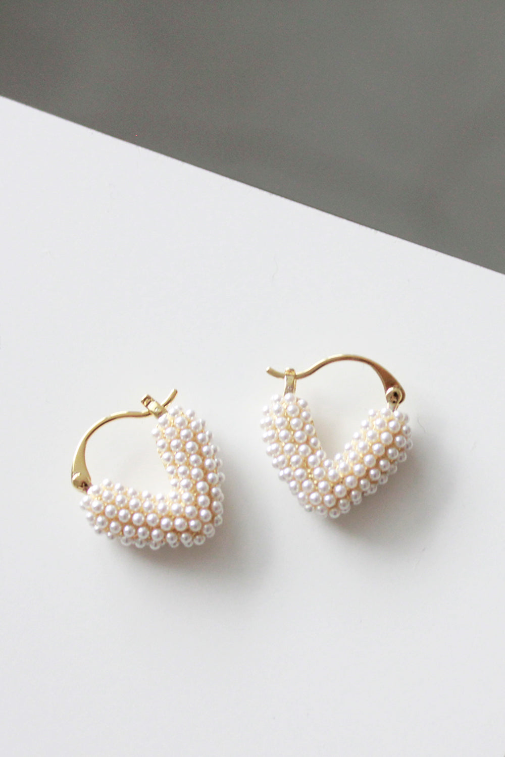 kaene ミニパールハートピアス / 031887
