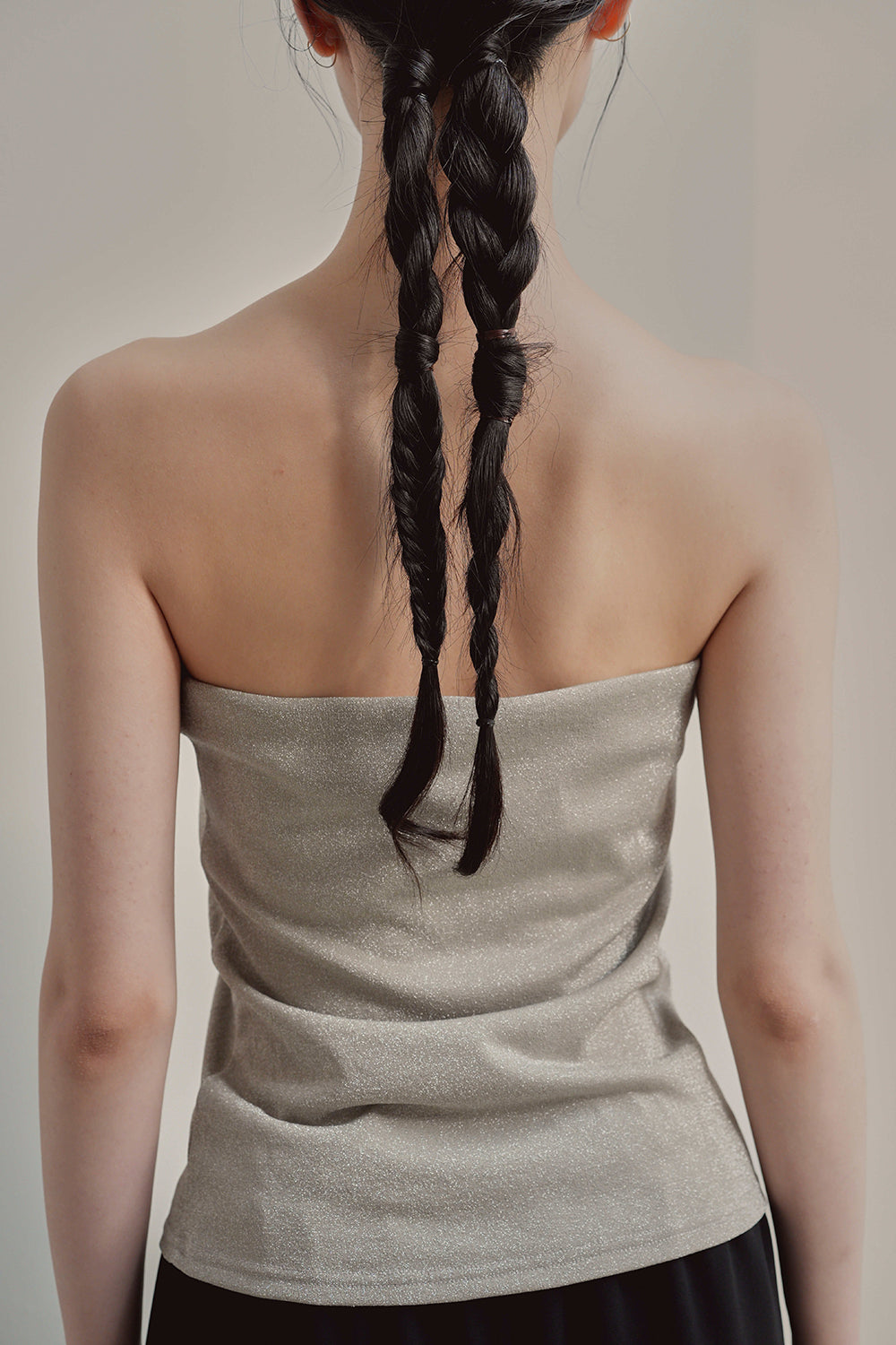 kaene カップ付きラメベアトップインナー / 800169 | ※ストラップを外して着用