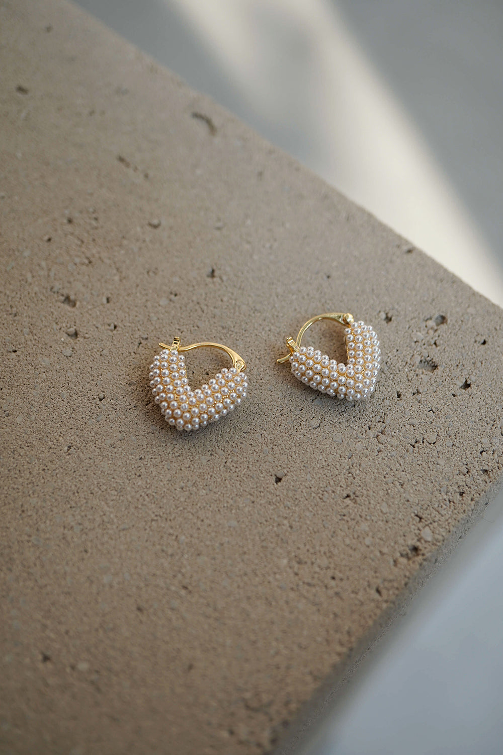 kaene ミニパールハートピアス / 031887