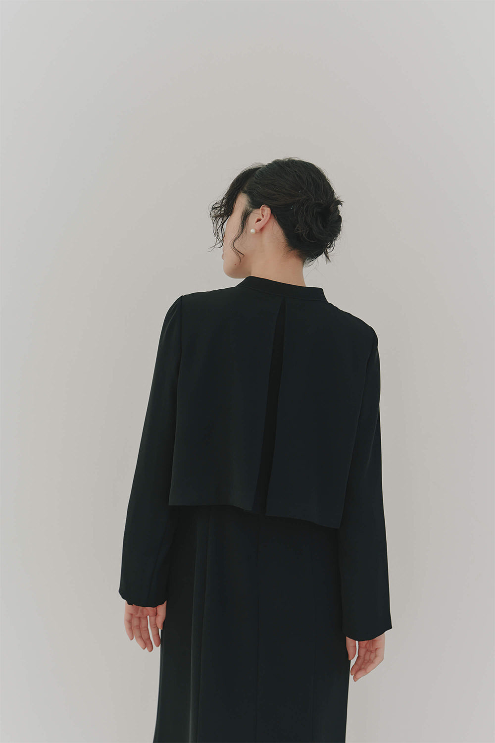 kaene バックタックジャケット / 005347 | モデル身長166cm 着用サイズ38