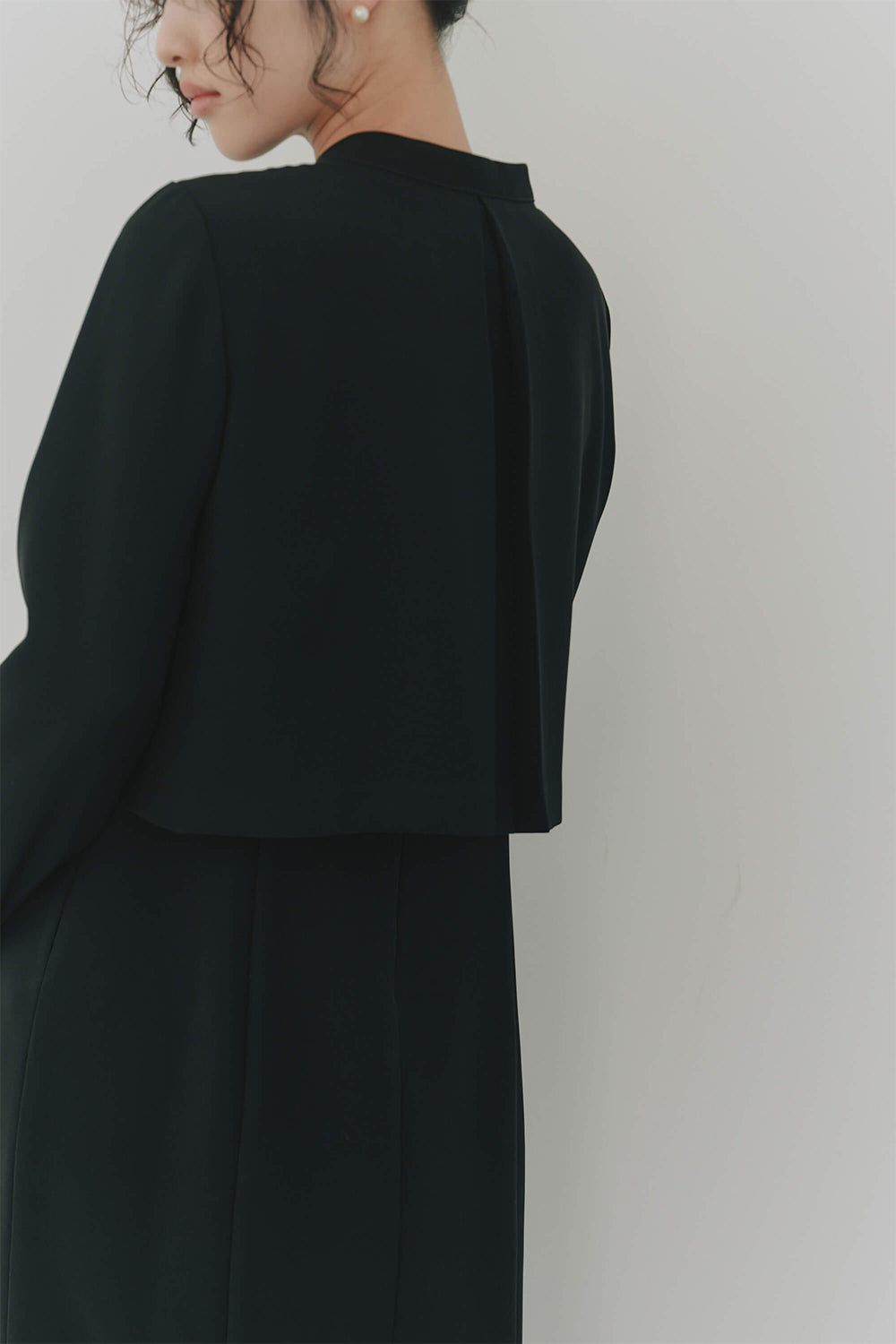 kaene バックタックジャケット / 005347 | モデル身長166cm 着用サイズ38