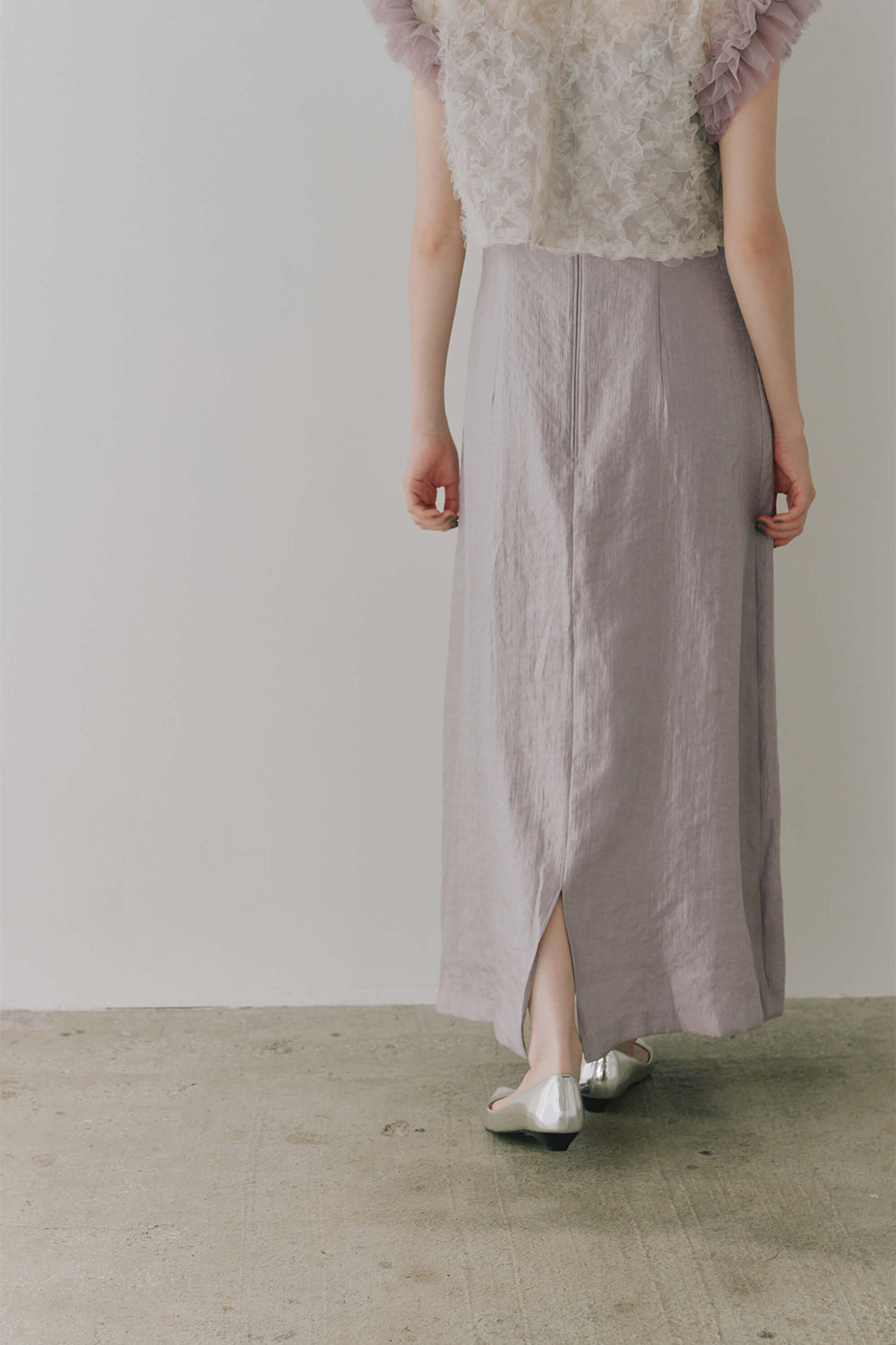 kaene ボリュームブラウスセットドレス / 100956 | モデル身長164cm 着用サイズ38