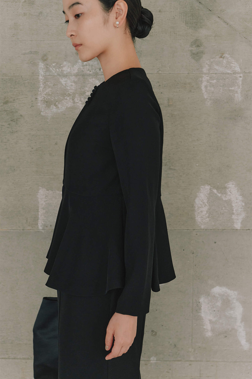 kaene フレアジャケットセットワンピース / 101057 | モデル身長162cm 着用サイズ38 ※black着用