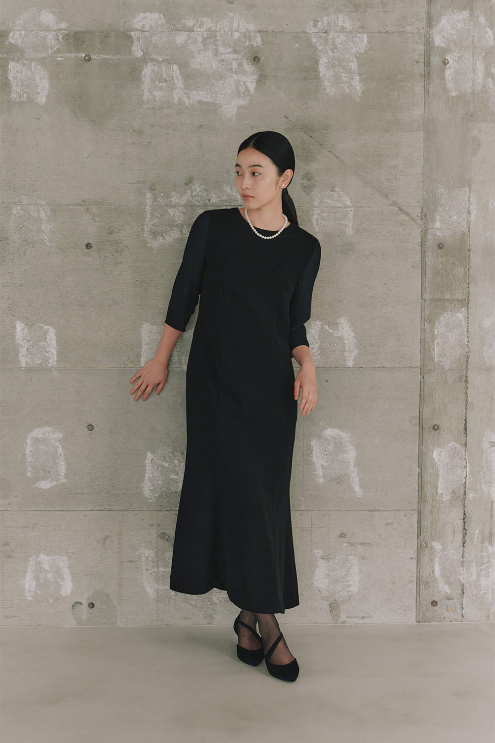 kaene フォーマルセットドレス / 002143 | モデル身長162cm 着用サイズM(38)