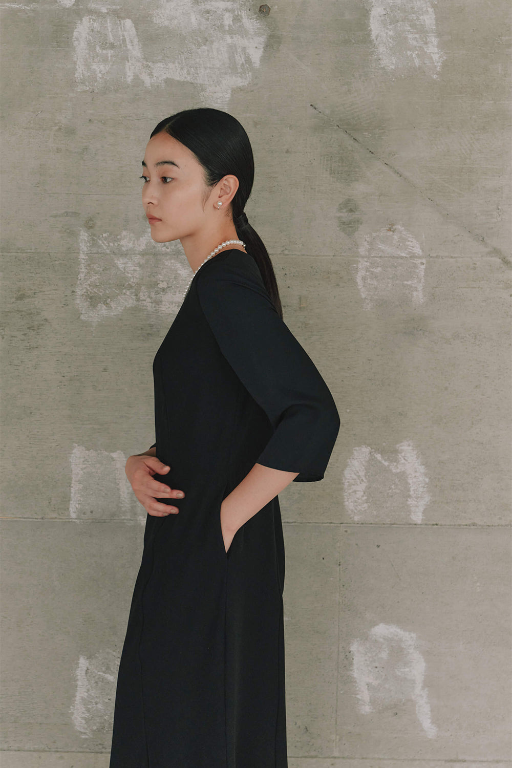 kaene フォーマルセットドレス / 002143 | モデル身長162cm 着用サイズM(38)