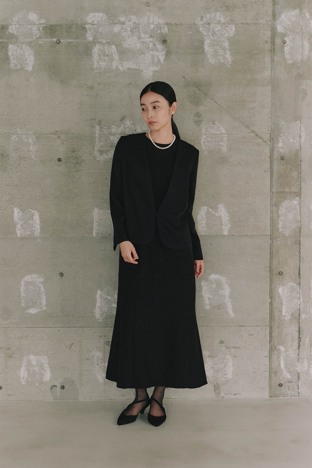 kaene フォーマルセットドレス / 002143 | モデル身長162cm 着用サイズM(38)