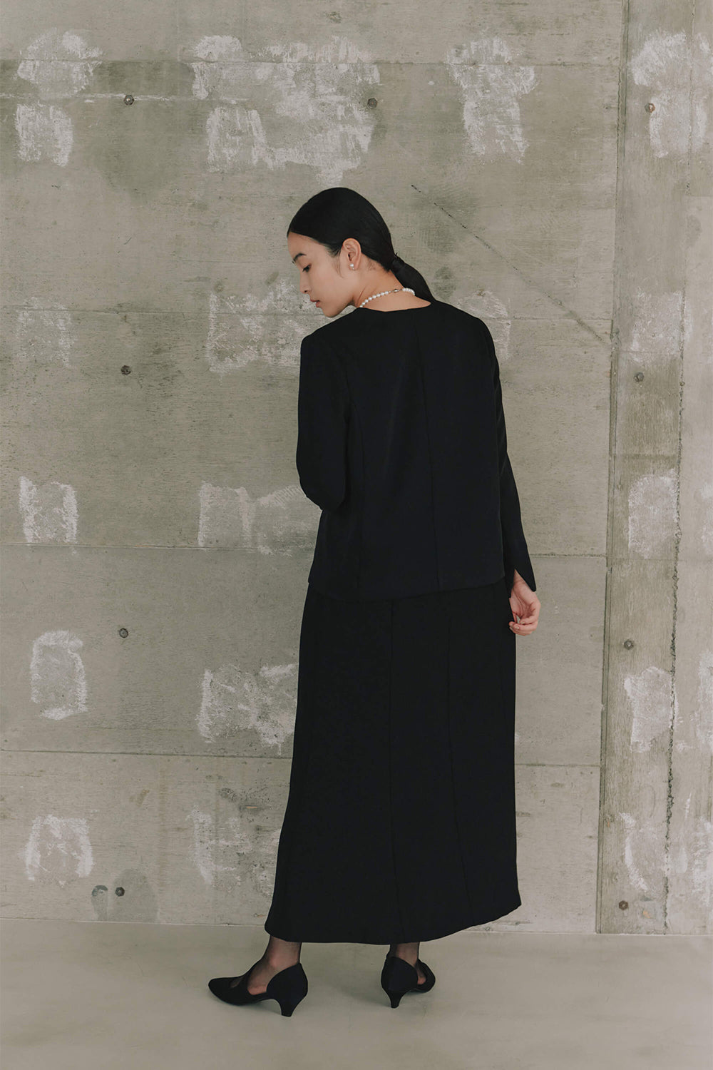 kaene フォーマルセットドレス / 002143 | モデル身長162cm 着用サイズM(38)