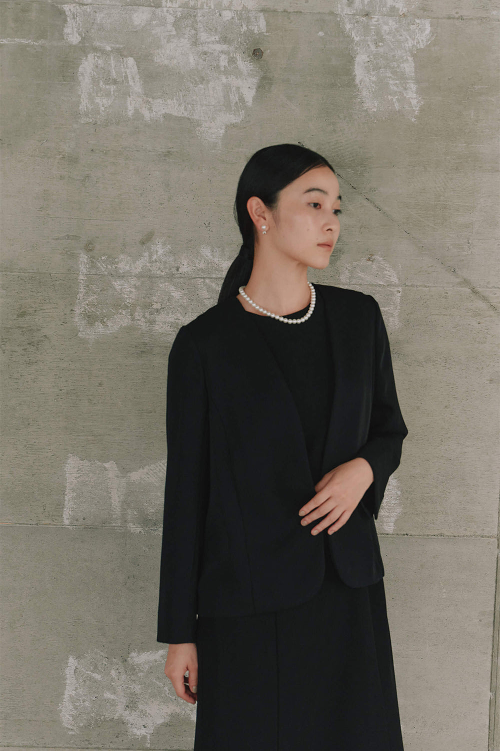 kaene フォーマルセットドレス / 002143 | モデル身長162cm 着用サイズM(38)