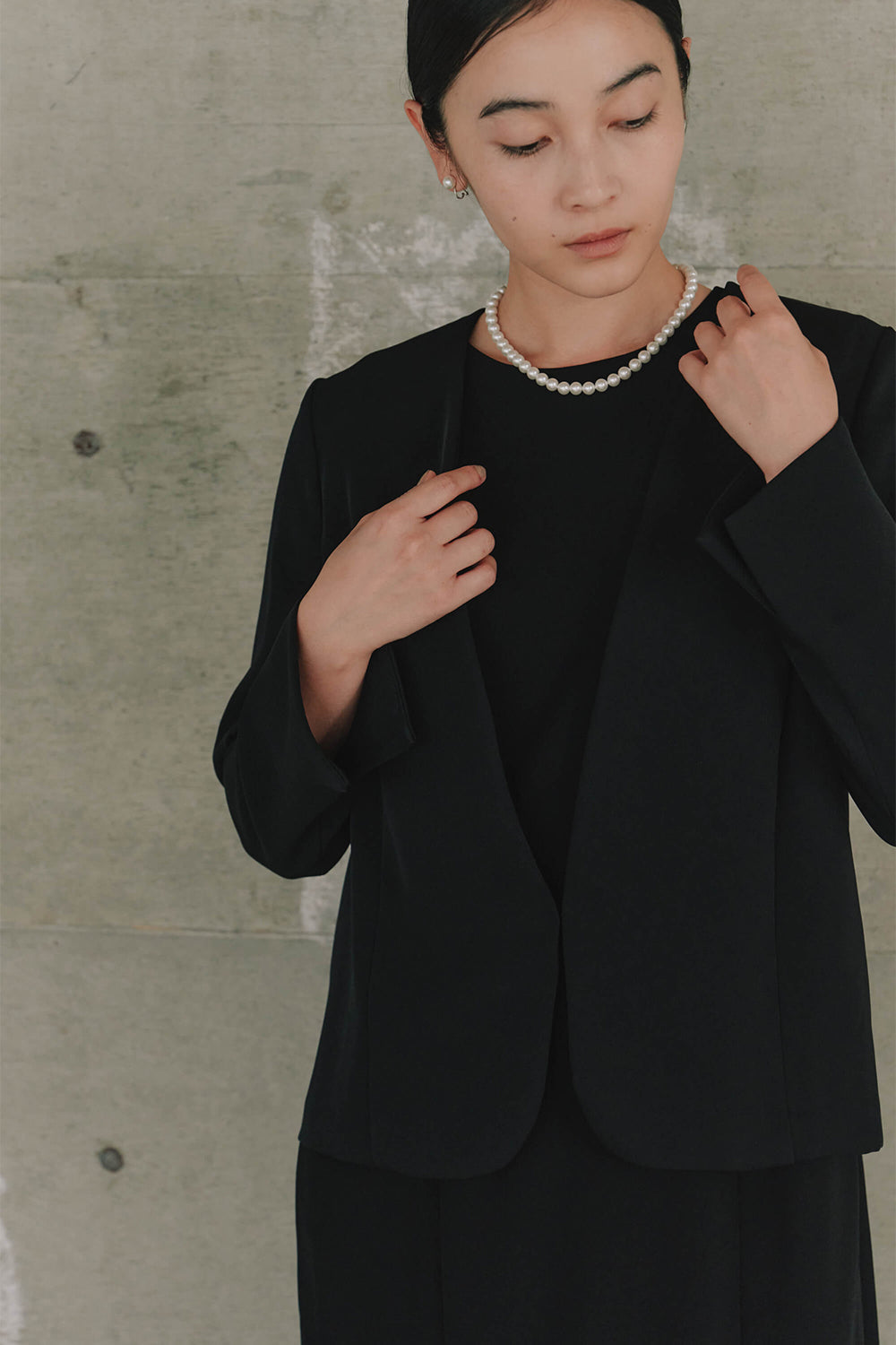 kaene フォーマルセットドレス / 002143 | モデル身長162cm 着用サイズM(38)