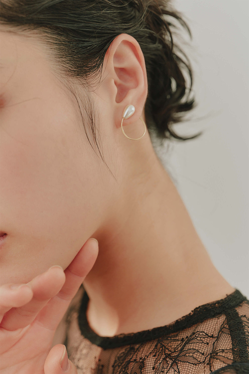 kaene ラウンドパールイヤーカフ / 031786