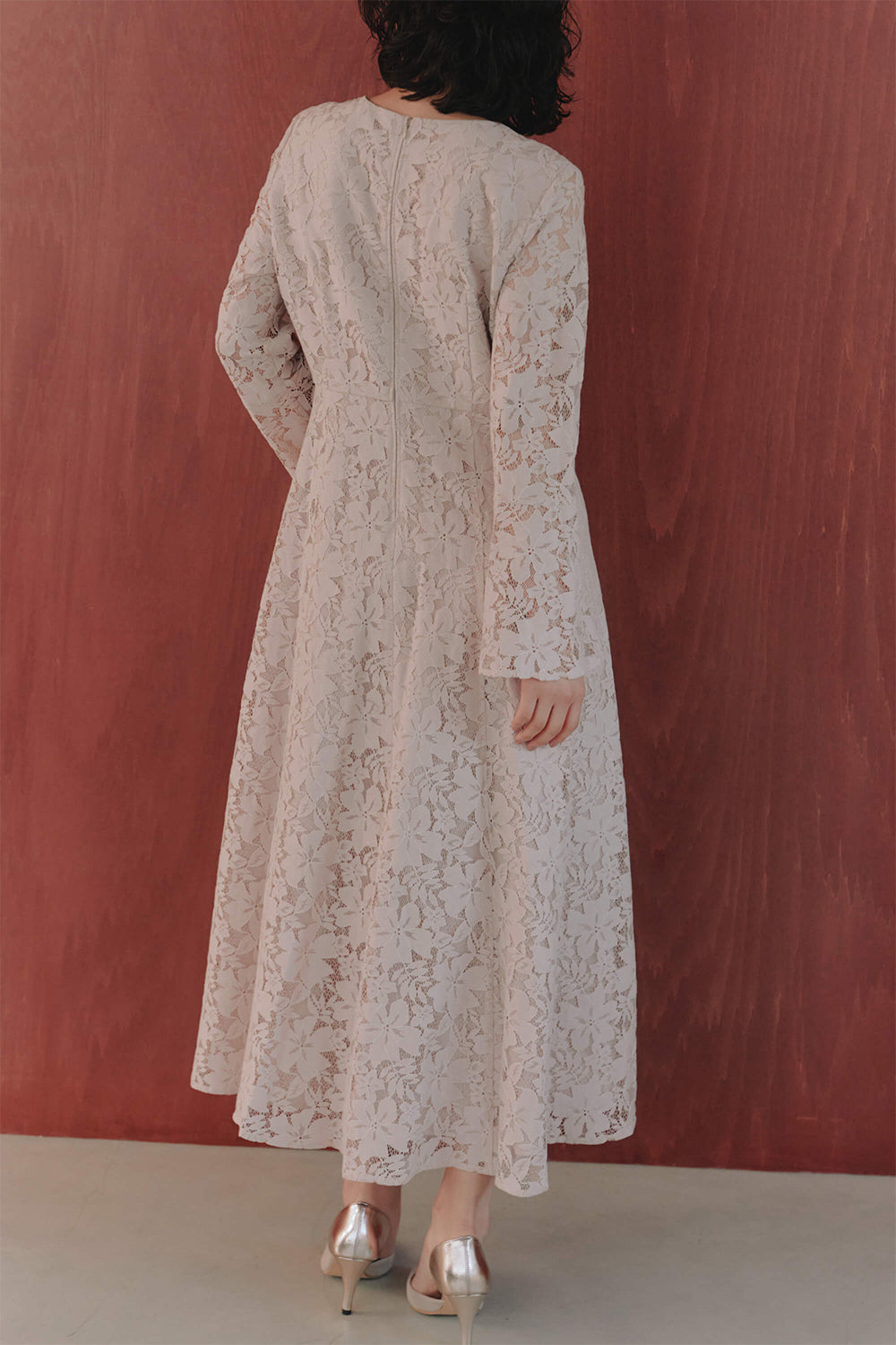 kaene バイカラーパンプス / 050014 | beige着用