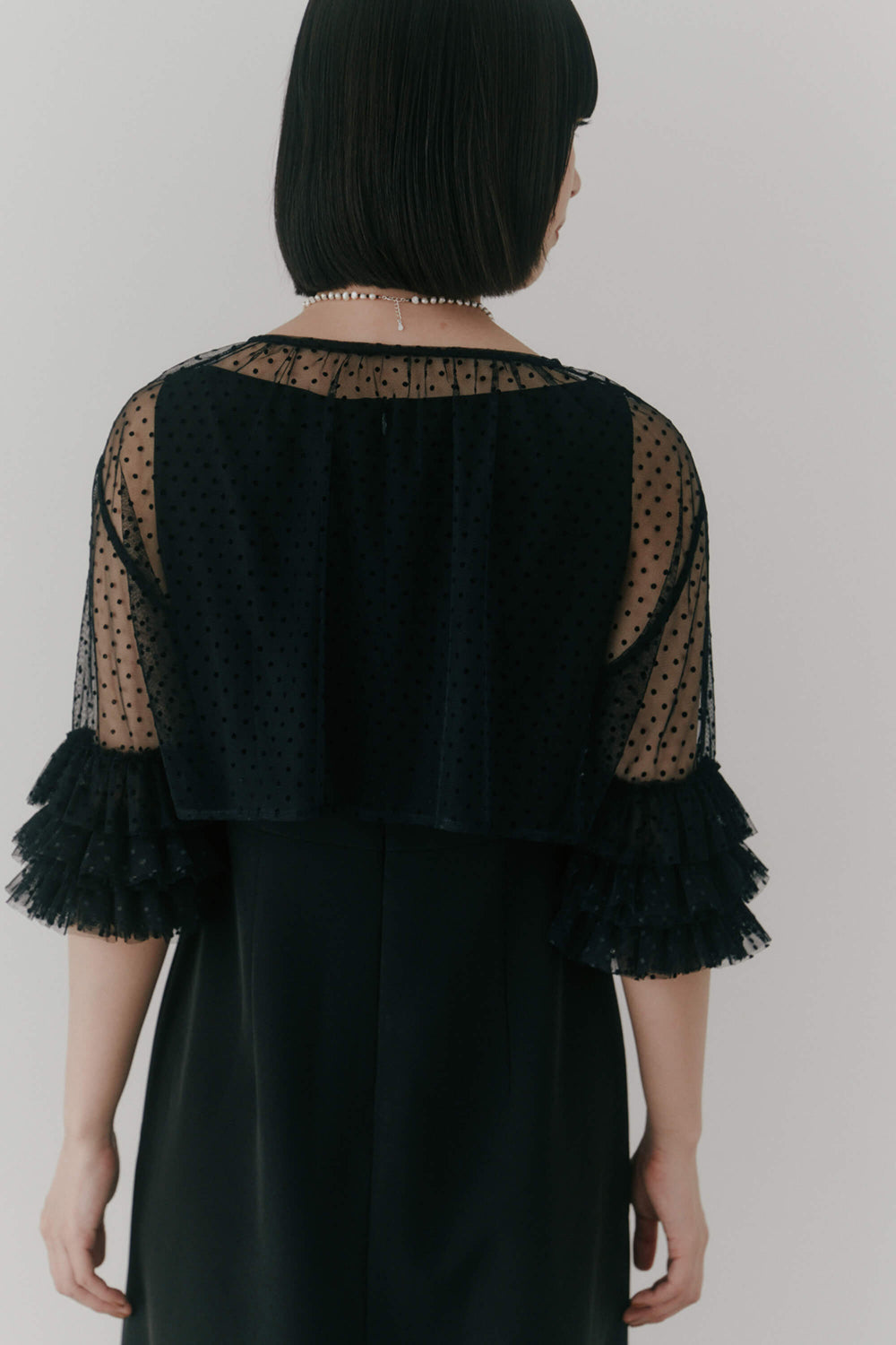 kaene フリルボレロセットドレス / 100984 | モデル身長167cm 着用サイズ38