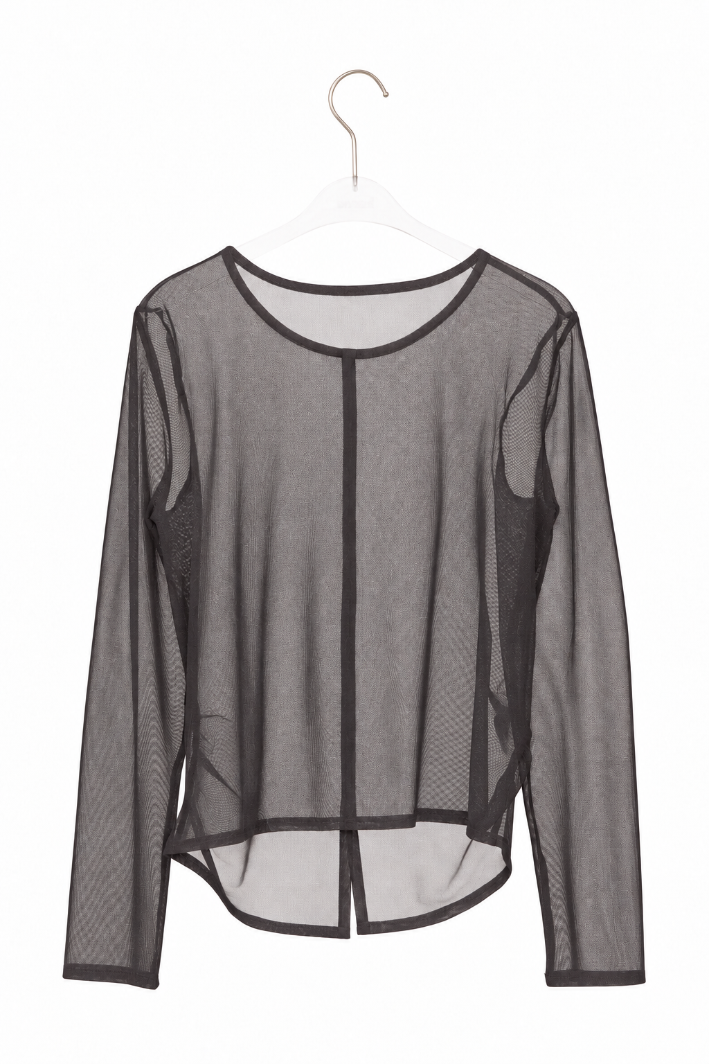 kaene デザインチュールブラウス / 010501 ブラウス charcoal | back