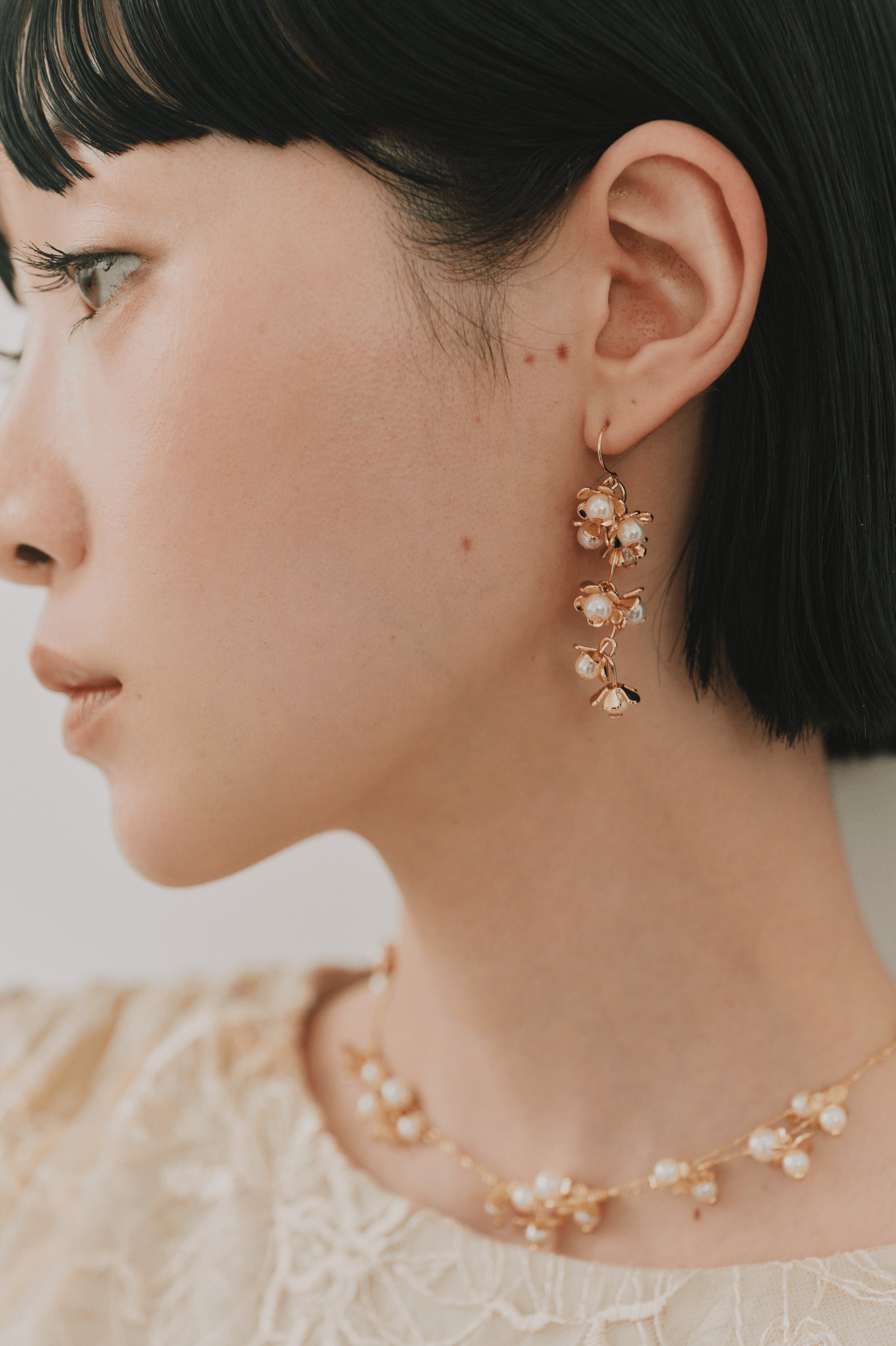 kaene シアーブルームピアス / 032026 結婚式用ピアス |