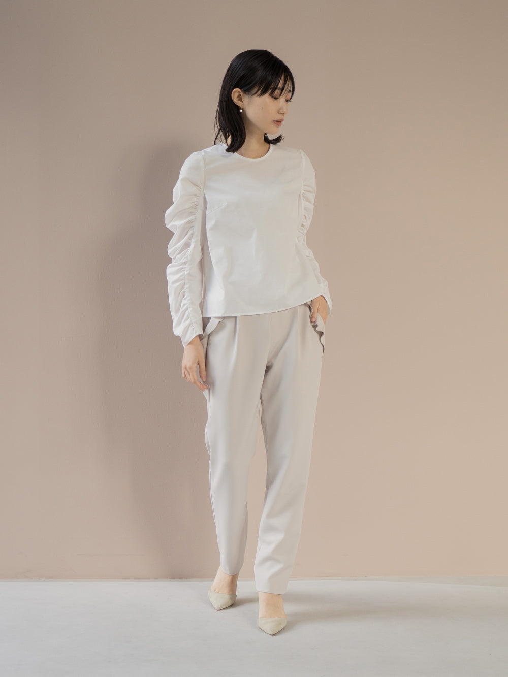 ハイストレッチフリルパンツ / 008191 kaene