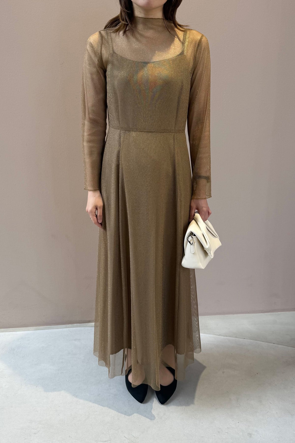 kaene　ラメチュールメロウワンピース / 100535 | Customer Snap 157cm/S(36) 