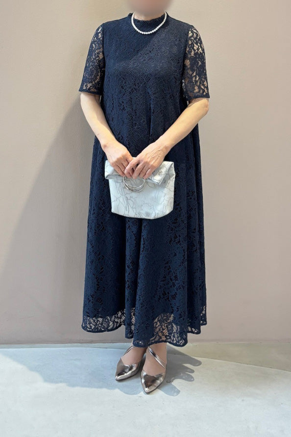 kaene　パイピングレースAラインドレス / 100789 | Customer Snap 160cm/FREE ヒール4cm