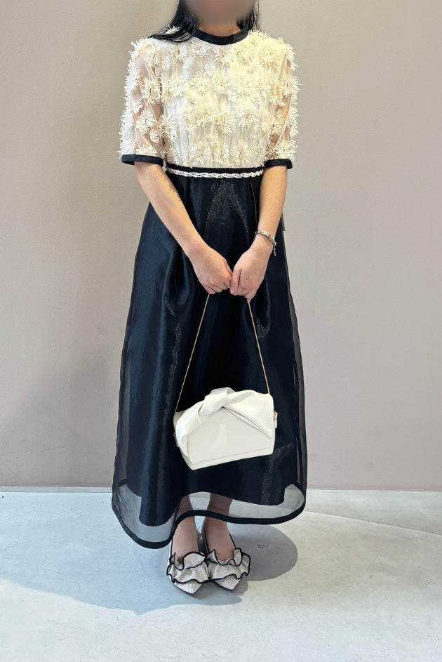 kaene　エンブロイダリーミックスドレス / 100889 | Customer Snap 156cm/XS(34) 