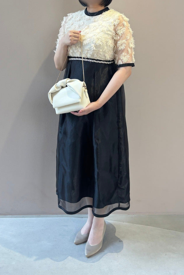 kaene　エンブロイダリーミックスドレス / 100889 | Customer Snap 166cm/M(38) ヒール4cm