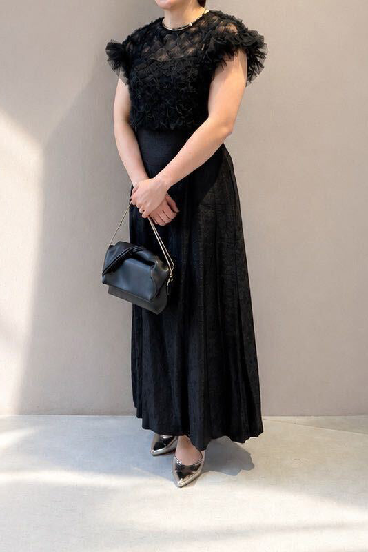 kaene　ボリュームブラウスセットドレス / 100956 | Customer Snap 155cm/M(38) ヒール4cm