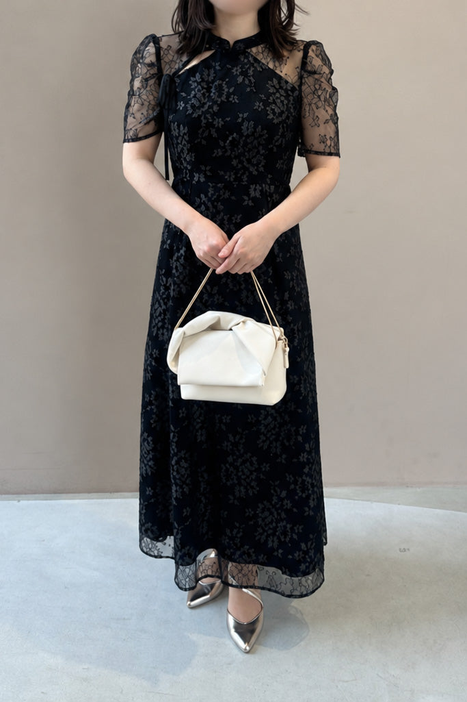 kaene　マオカラーレースドレス / 101041 | Customer Snap 152cm/S(36) ヒール4cm