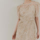 kaene  エンブロイダリーモールレースドレス / 101187 結婚式ドレス beige | モデル身長161cm　着用サイズS(36)