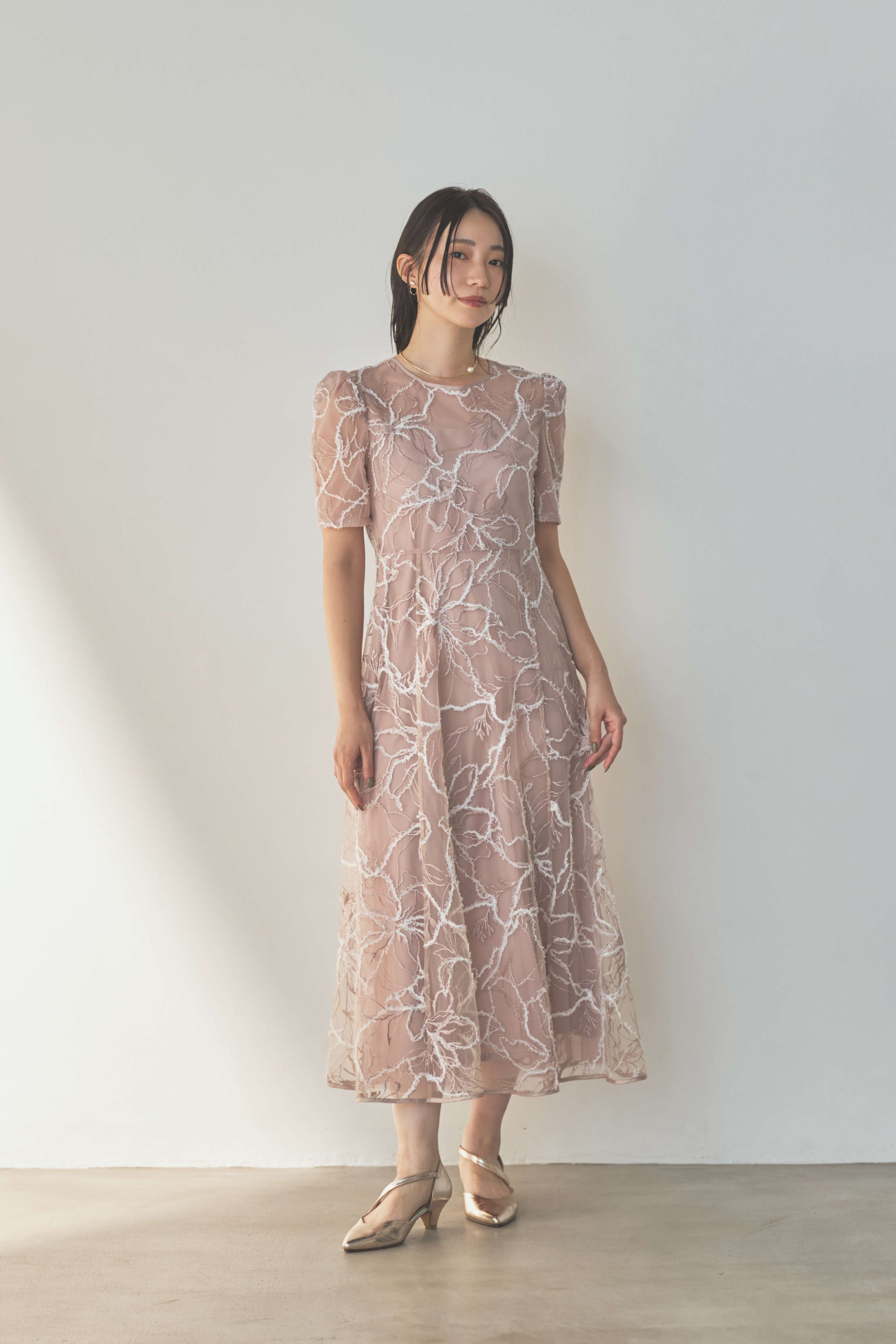 kaene エンブロイダリーモールレースドレス / 101187 結婚式パーティー