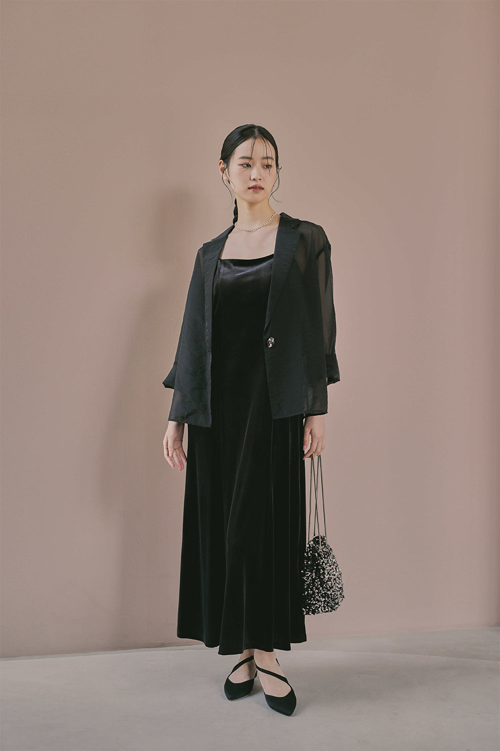 CLANE ドレス　結婚式　参列ドレス niana ドレス フラワー刺繍レースペンシルドレス 結婚式 成人式