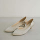 kaene バイカラーパンプス（4cmヒール） / 050024 結婚式用靴 ベージュ beige