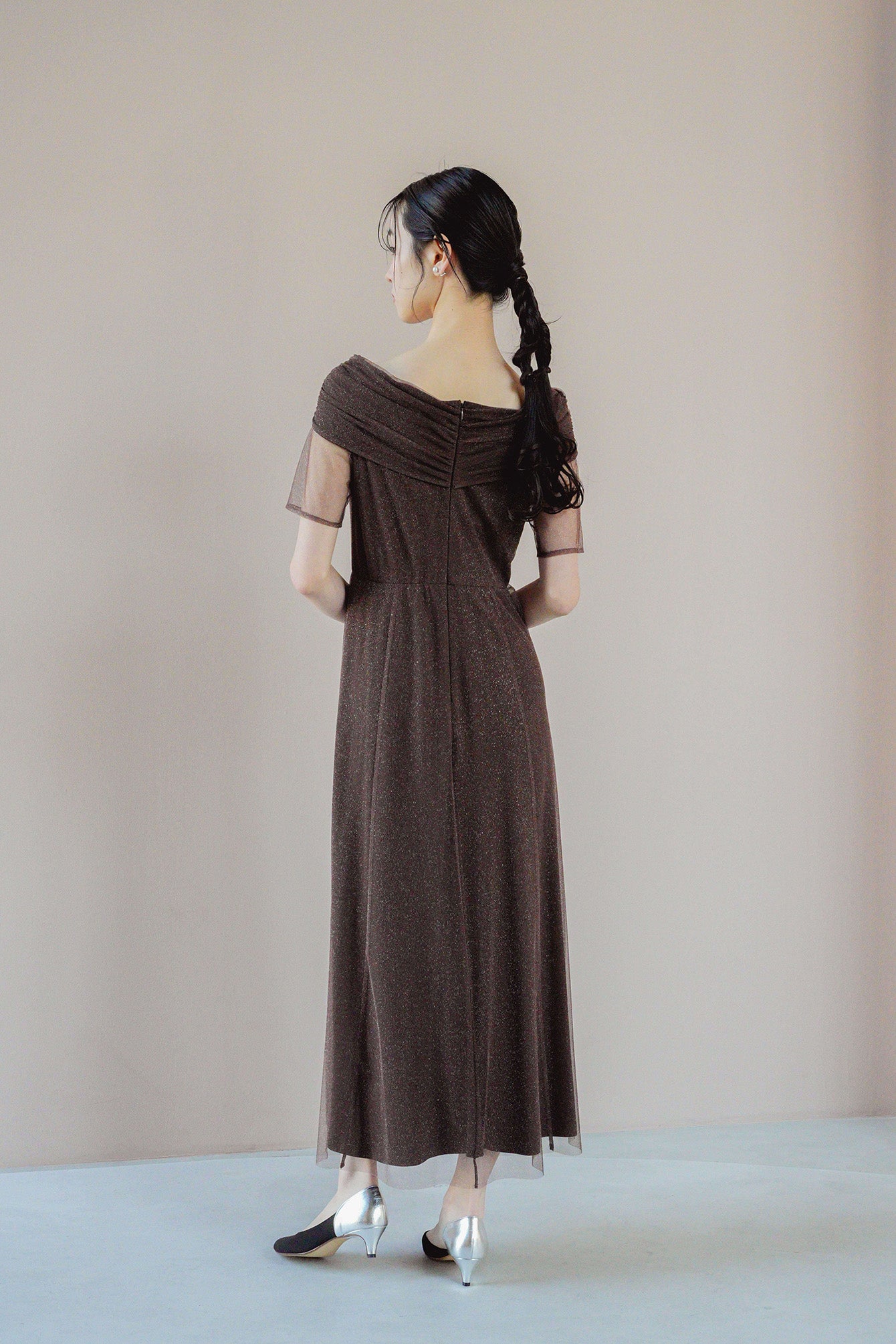 kaene バイカラーパンプス（4cmヒール） / 050024 結婚式用靴 black 黒