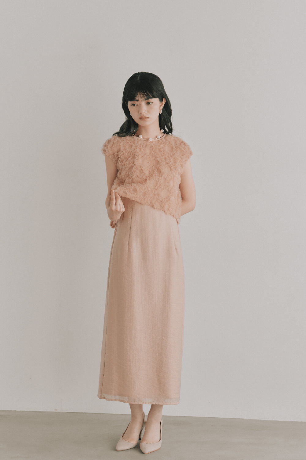 kaene フラッフィーフラワーコンビドレス / 101173 結婚式パーティー