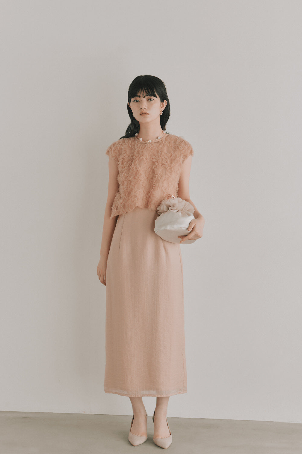 kaene フラッフィーフラワーコンビドレス / 101173 結婚式パーティー