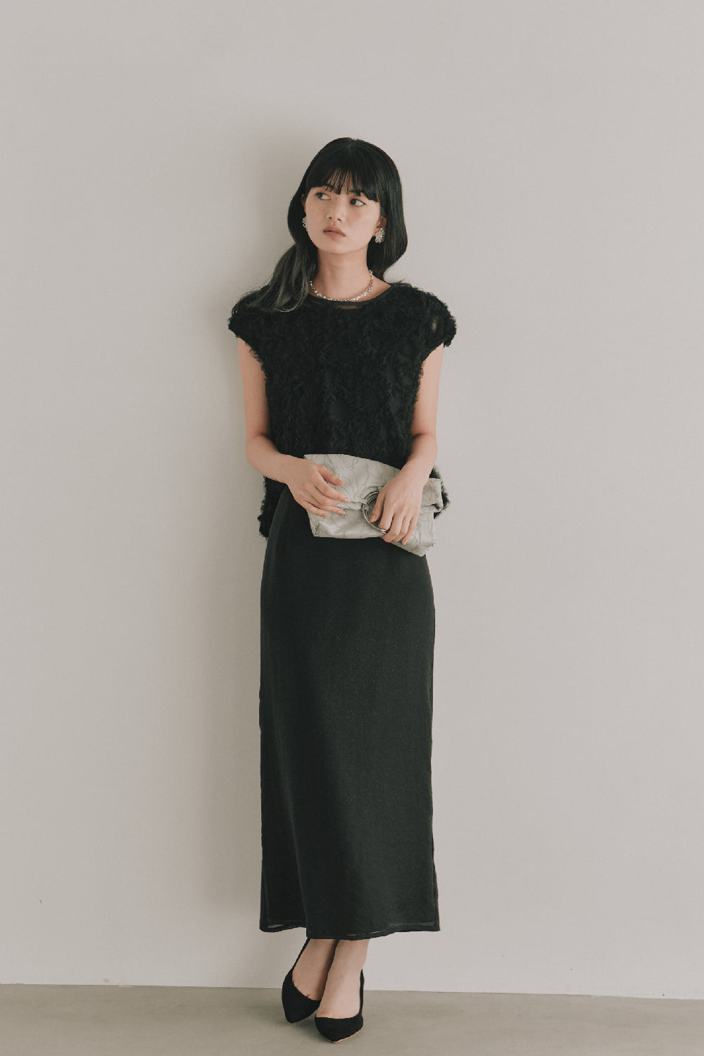 kaene フラッフィーフラワーコンビドレス / 101173 結婚式パーティー