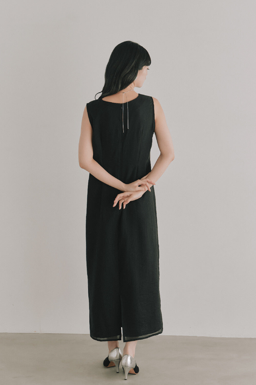 kaene  フラッフィーフラワーコンビドレス / 101173 | モデル身長165cm　着用サイズM(38)  