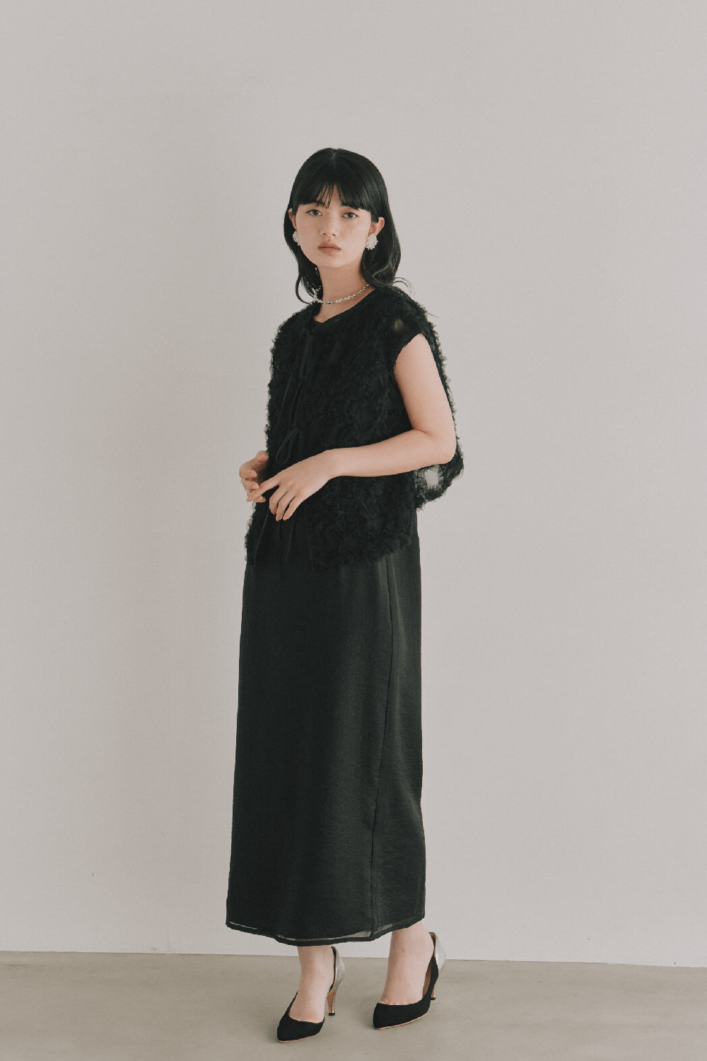 kaene フラッフィーフラワーコンビドレス / 101173 結婚式パーティー
