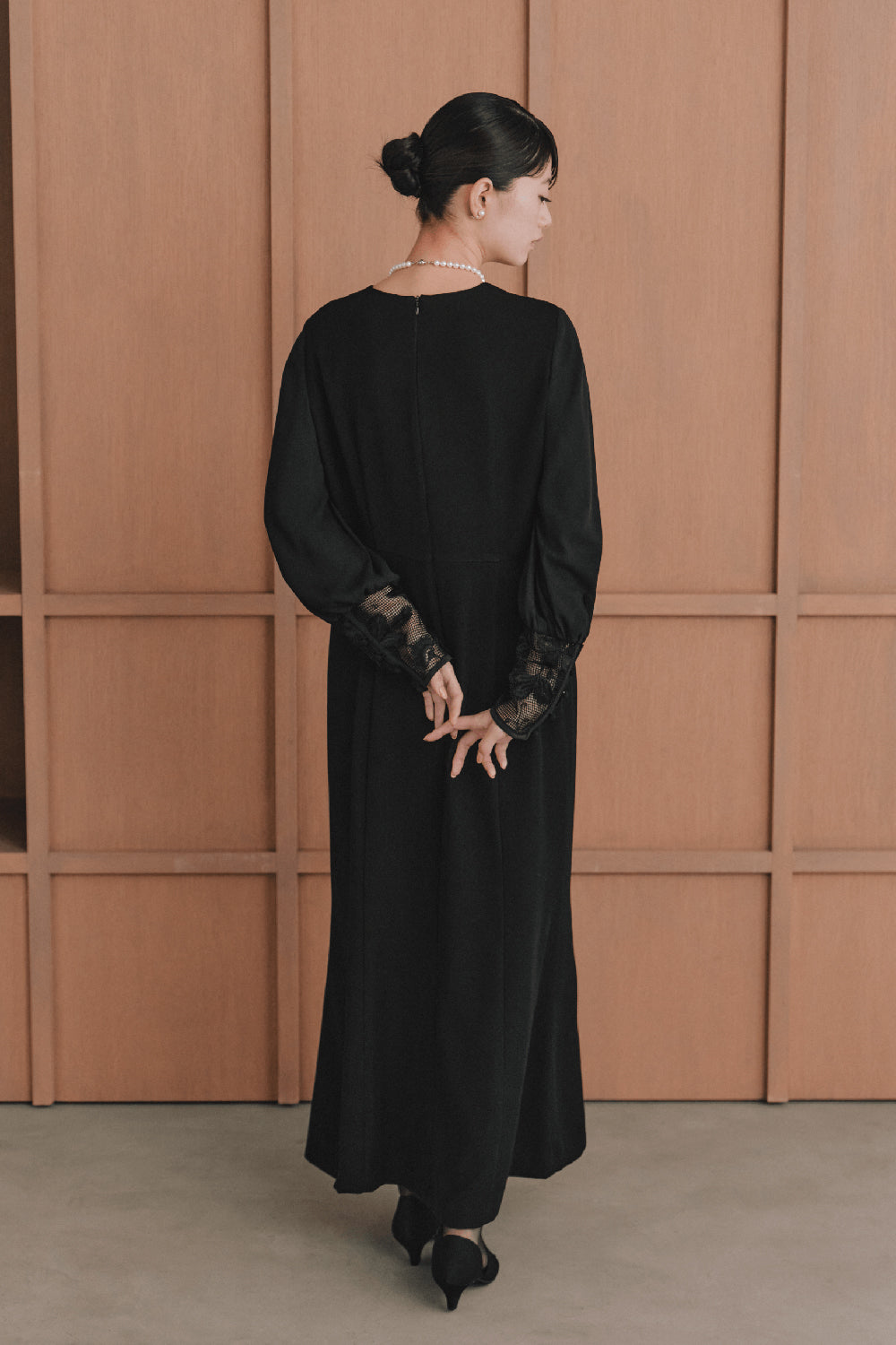 kaene公式オンラインストア エンブロイダリースリーブドレス / 100905