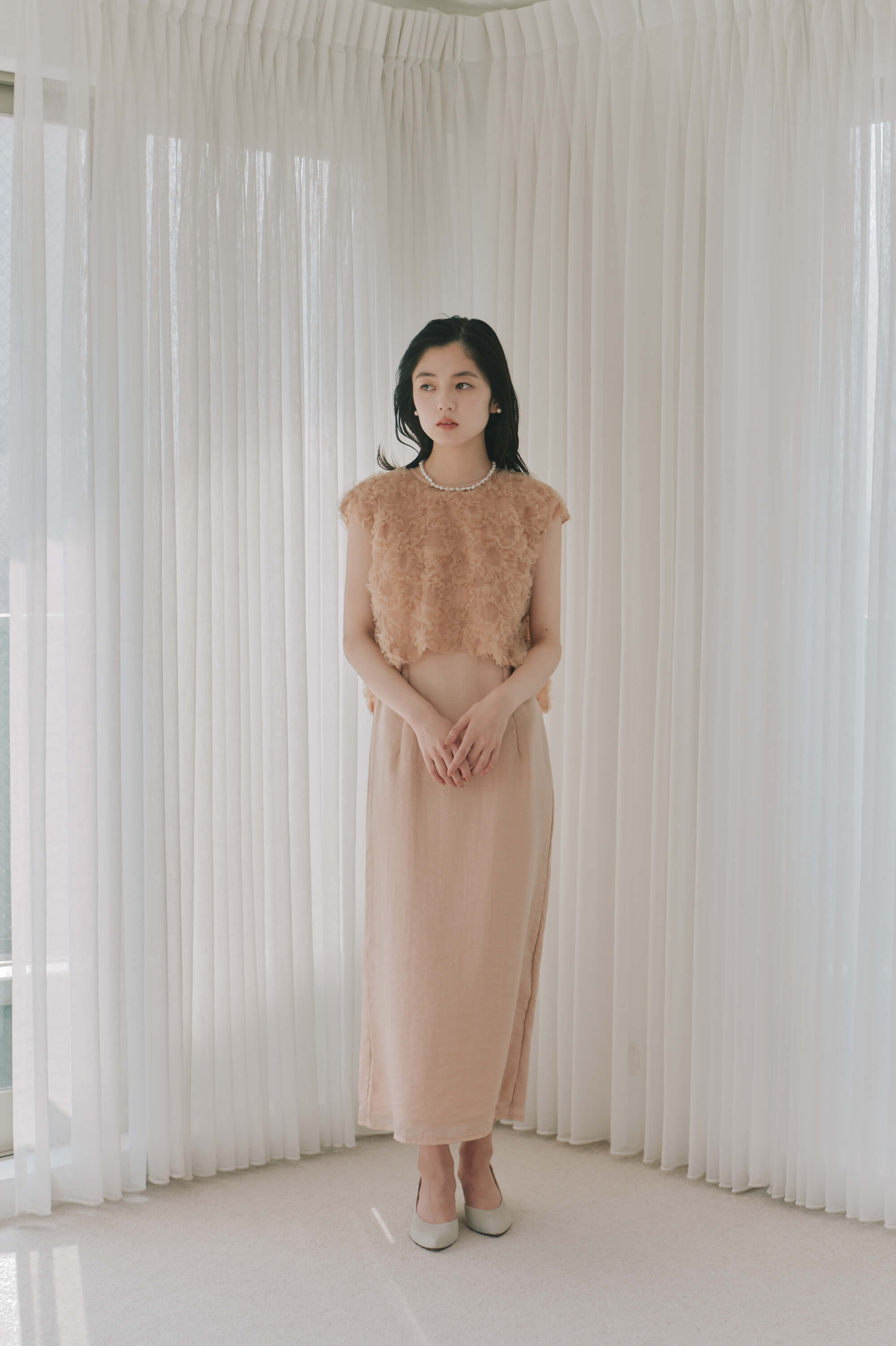 kaene フラッフィーフラワーコンビドレス / 101173 結婚式パーティー