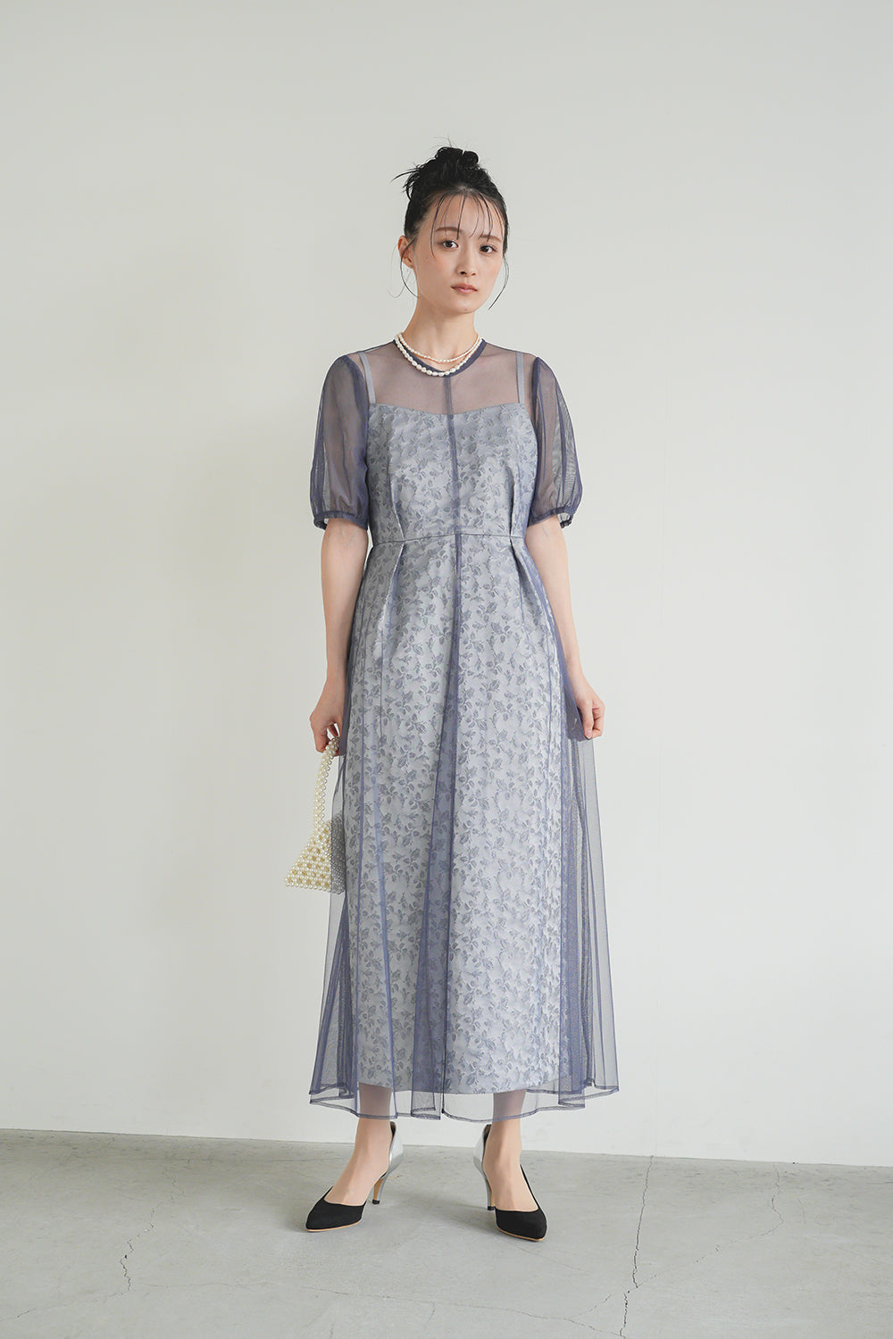 maruko♡　タグ付き✨ カエン 総レースオケージョンドレス ワンピース kaene公式オンラインストア マオカラーレースワンピース