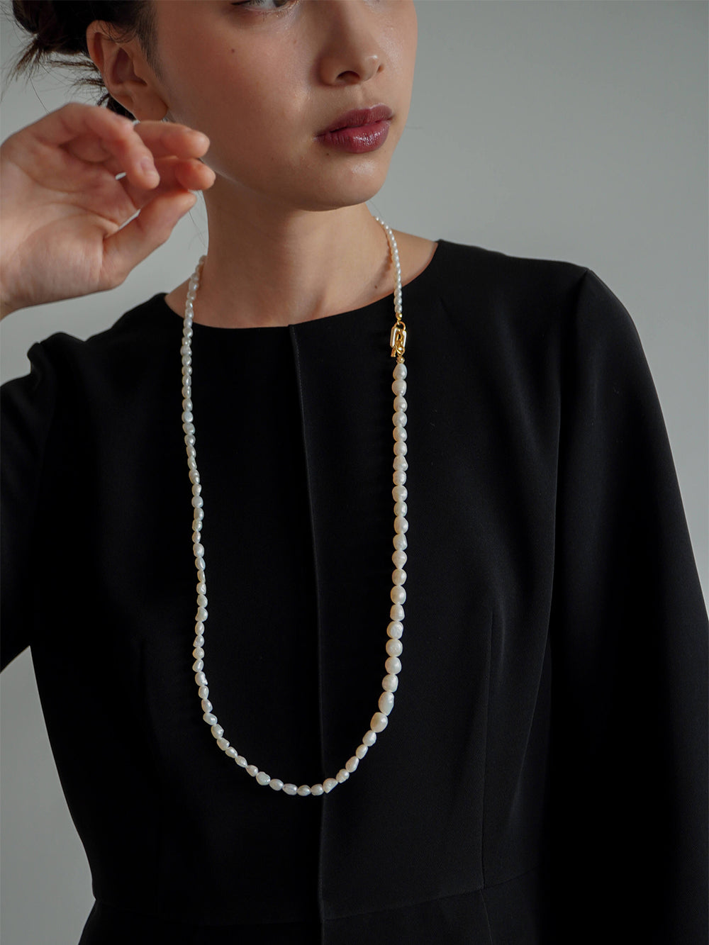 kaene ダブルフレッシュパールネックレス kaene公式オンラインストア ダブルフレッシュパールネックレス