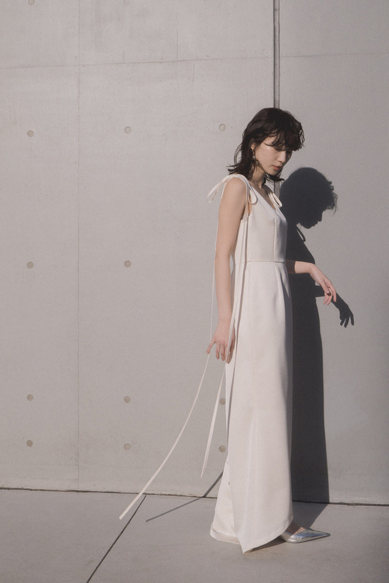 ★オンライン完売品★【kaene】サテンリボンドレス　サイズ34ウェディングドレス