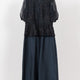 kaene  フラワーペタルレイヤードドレス / 101224 結婚式用ゲストドレス navy | navy