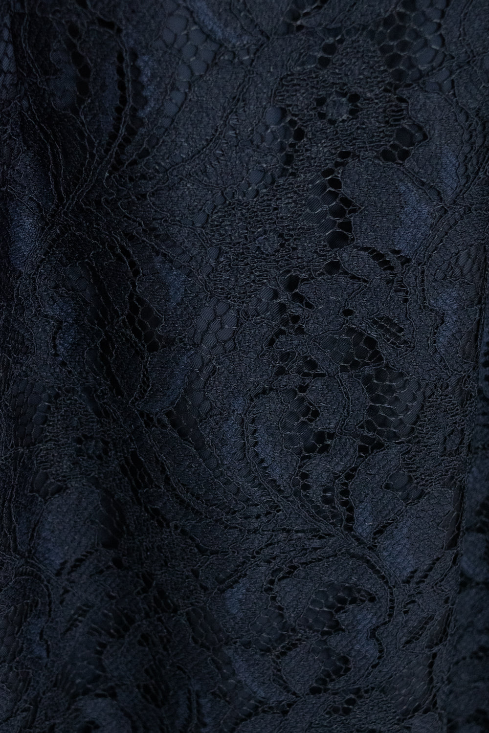 kaene フルラレースフレアースリーブドレス / 101148 | navy