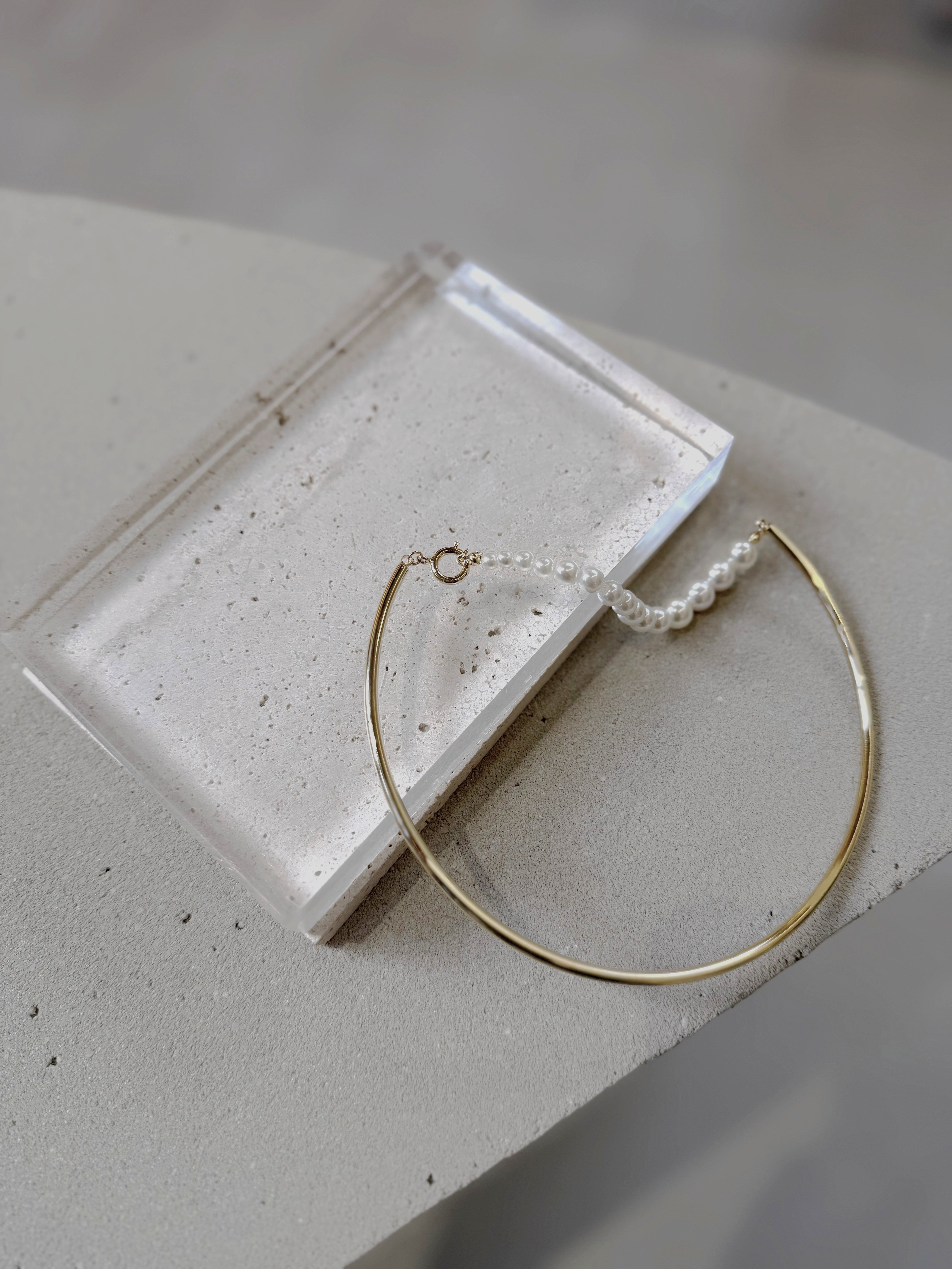 セミサークルパールネックレス / 032005