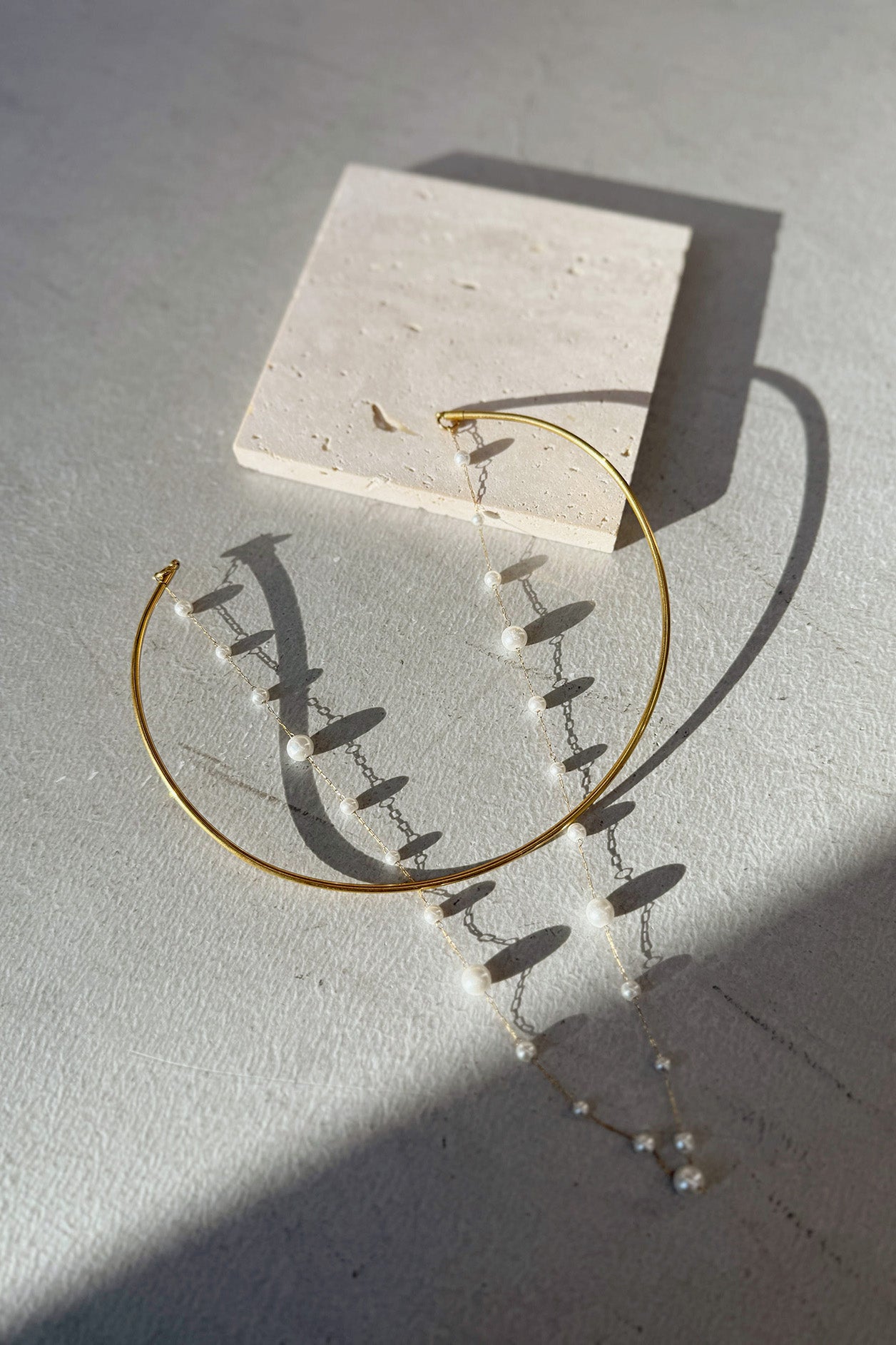 kaene ドロップレットパールチョーカー / 032003 結婚式用アクセサリー gold