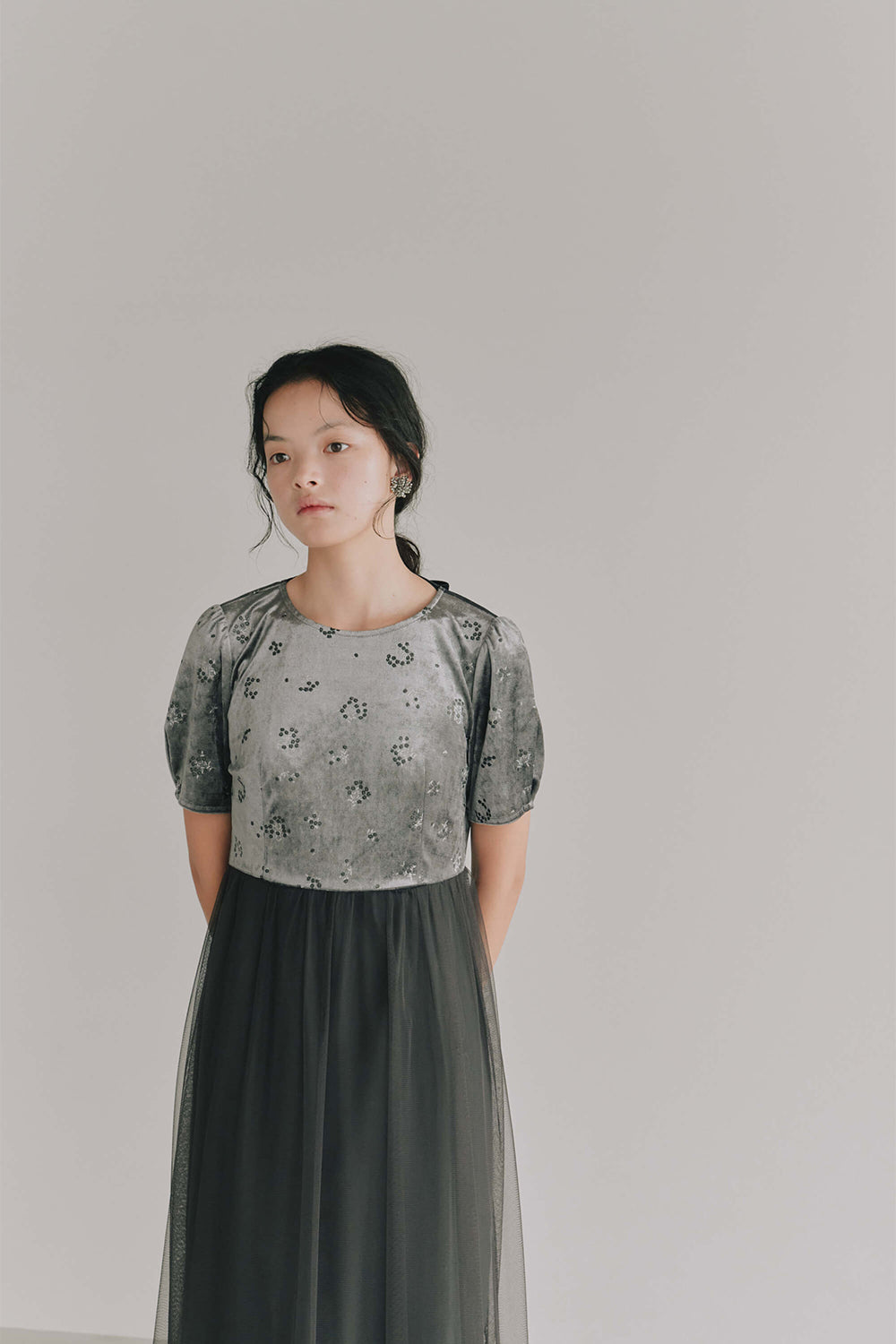 kaene公式オンラインストア フラワープリントベロアドレス / 101143