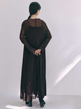 kaene　アシメビスチェセットドレス / 100913 | モデル身長168cm　着用サイズ2　