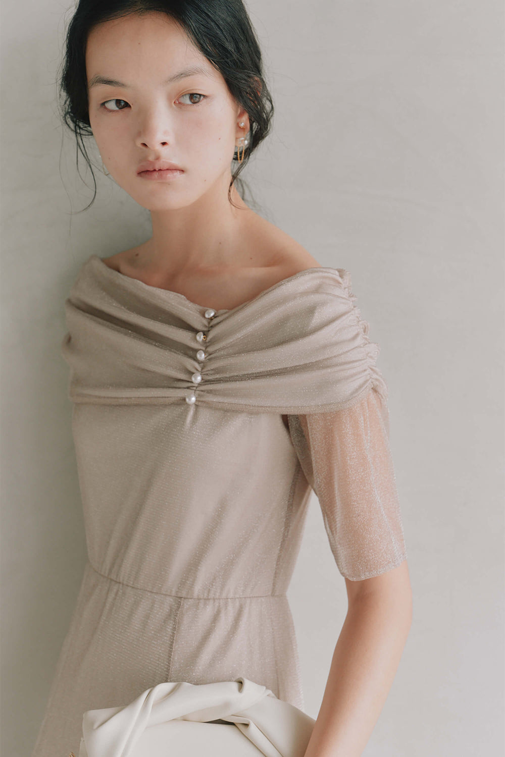 kaene公式オンラインストア エクラパールオフショルドレス / 101158