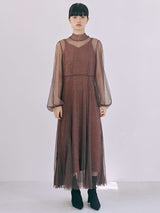 kaene　チュールマーメイドセットドレス / 100917 | モデル身長165cm　着用サイズ38