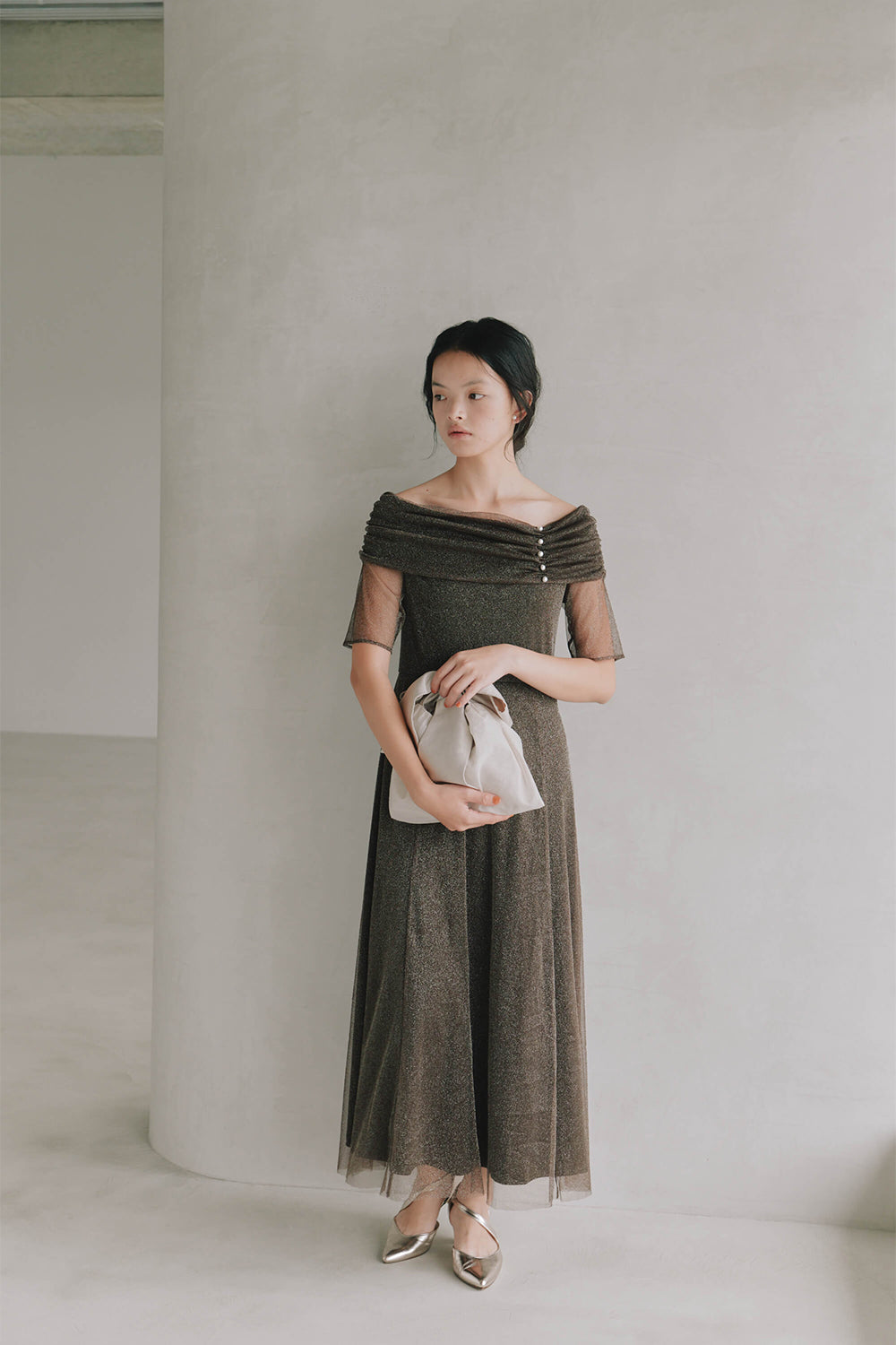 kaene公式オンラインストア エクラパールオフショルドレス / 101158